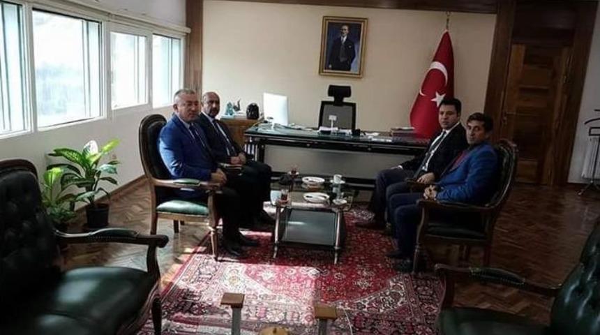 Meteoroloji 14. B&ouml;lge M&uuml;d&uuml;r&uuml; Elkatmış&rsquo;tan Kaymakam &Ouml;zcan&rsquo;a Ziyaret