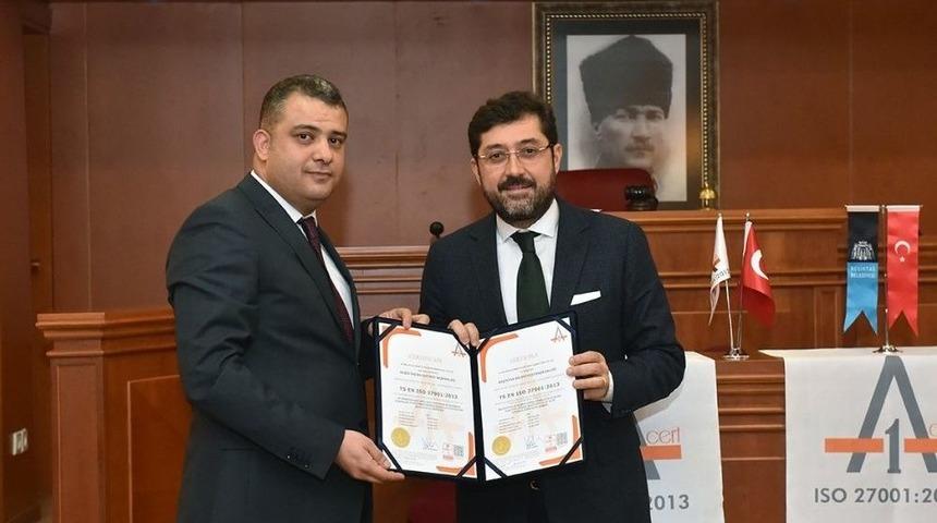 Beşiktaş Belediyesi &lsquo;&rsquo;ıso 27001 Bilgi G&uuml;venliği Sertifikası&rsquo;&rsquo; Aldı