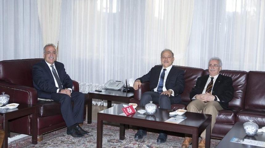 Y&ouml;k Y&uuml;r&uuml;tme Kurulu &Uuml;yesi Prof. Dr. Muhittin Şimşek&rsquo;ten Rekt&ouml;r &Ccedil;omaklı&rsquo;ya Ziyaret