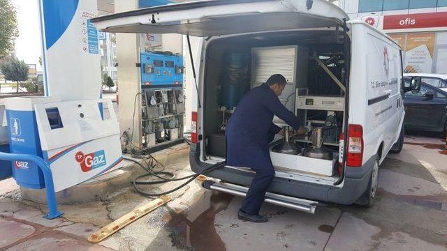 Çorum’daki Akaryakıt Ve Lpg İstasyonları Denetlendi