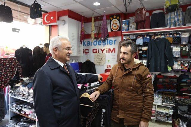 Başkan Başsoy&rsquo;dan Esnafa Ziyaret 1