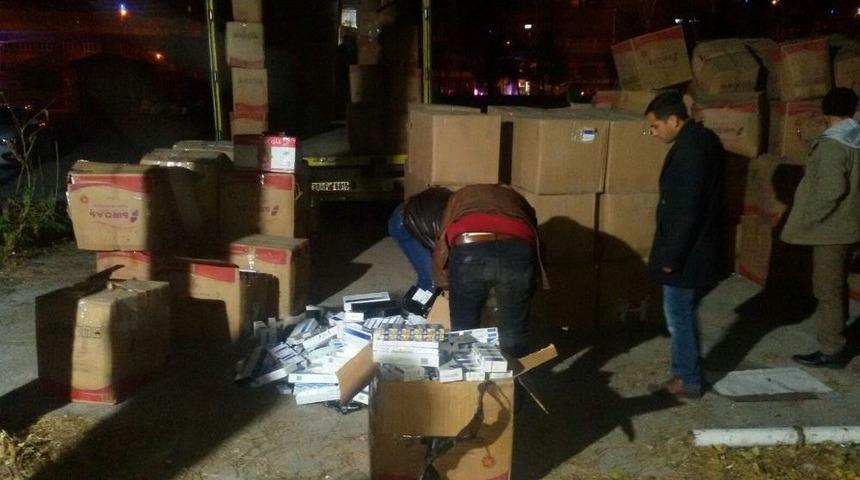 69 Bin 800 Paket Ka&ccedil;ak Sigara Ele Ge&ccedil;irildi