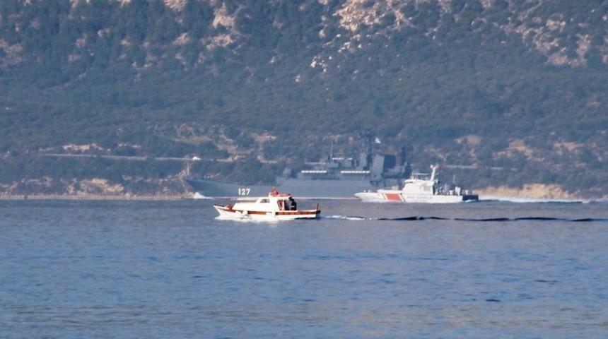 Rus Savaş Gemisi &Ccedil;anakkale Boğazı&rsquo;ndan Ge&ccedil;ti