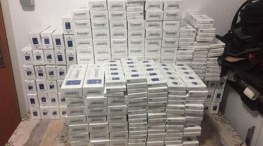 Samsun&rsquo;da Yolcu Otob&uuml;s&uuml;nde 2 Bin 90 Paket Ka&ccedil;ak Sigara Ele Ge&ccedil;ti