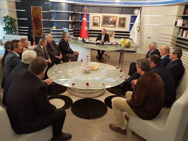 Dtso Meclisi&rsquo;nden Belediyeye Ziyaret 1