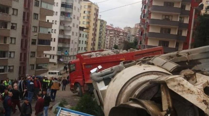 Trabzon&rsquo;da 24 Saat İ&ccedil;inde Aynı Yerde İkinci Hafriyat Kamyonu Kazası: 2 Yaralı