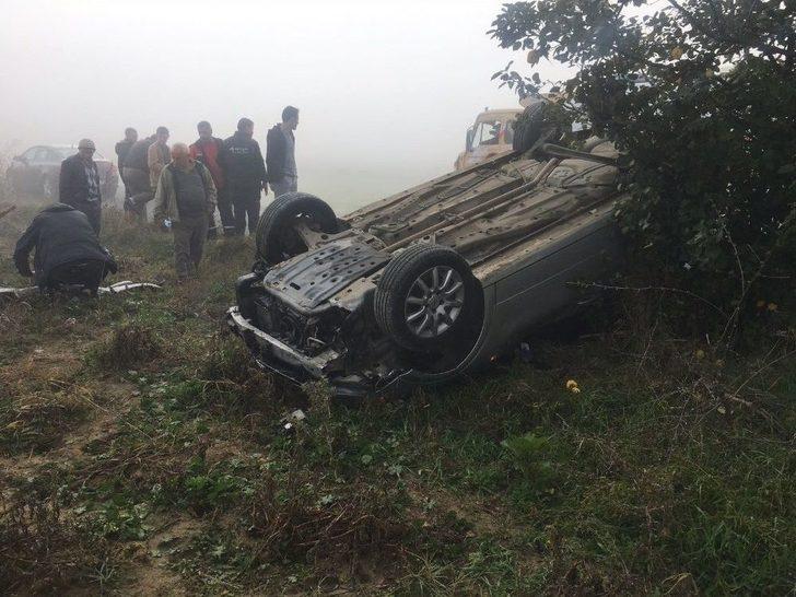 Mıcıra Kapılan Araç Takla Attı: 1 Yaralı G3