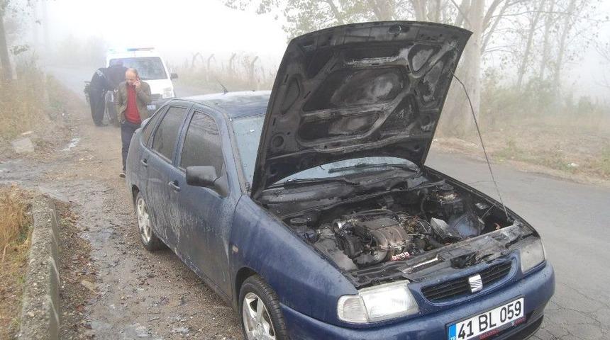 Seyir Halindeki Otomobil Alev Aldı