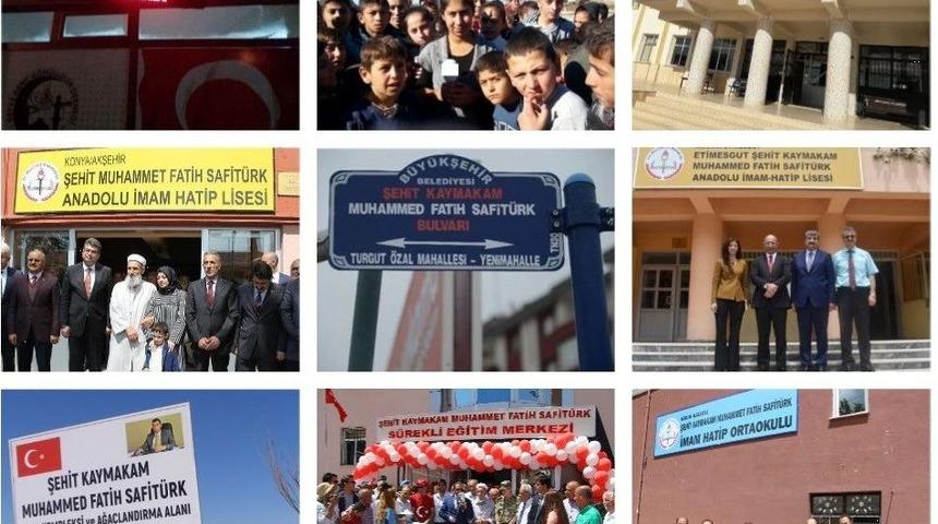 Şehit Kaymakam Safit&uuml;rk&rsquo;&uuml;n Adı 30 İlde Yaşatılıyor