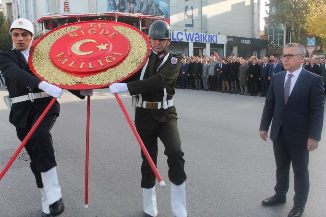 Niğde&rsquo;de 10 Kasım Anma T&ouml;reni Yapıldı