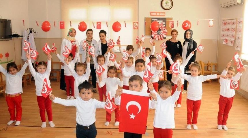 Şehitkamilli Minikler Atat&uuml;rk&rsquo;&uuml; Andı