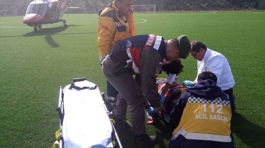 Dağda Kayalıklardan D&uuml;şen &Ccedil;oban Yaralandı