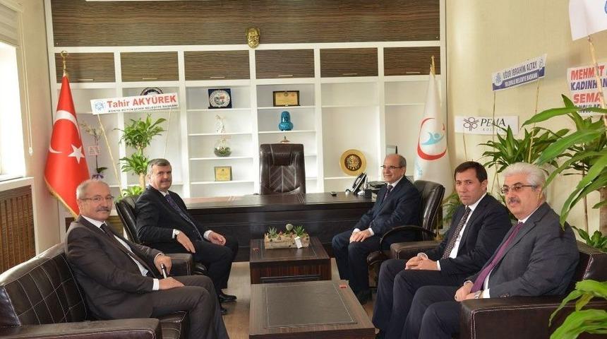 Başkan Aky&uuml;rek&rsquo;ten İl Sağlık M&uuml;d&uuml;r&uuml; Ko&ccedil;&rsquo;a Ziyaret