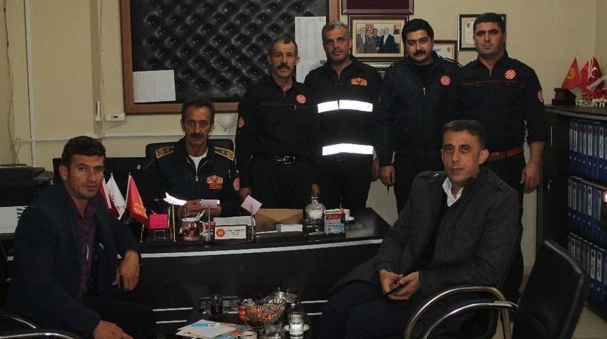 Mardin İtfaiye Şube M&uuml;d&uuml;r&uuml; İl&ccedil;elerde Denetleme Yaptı