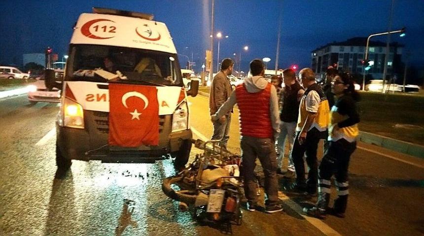 Ambulans Motosikletliye &Ccedil;arptı