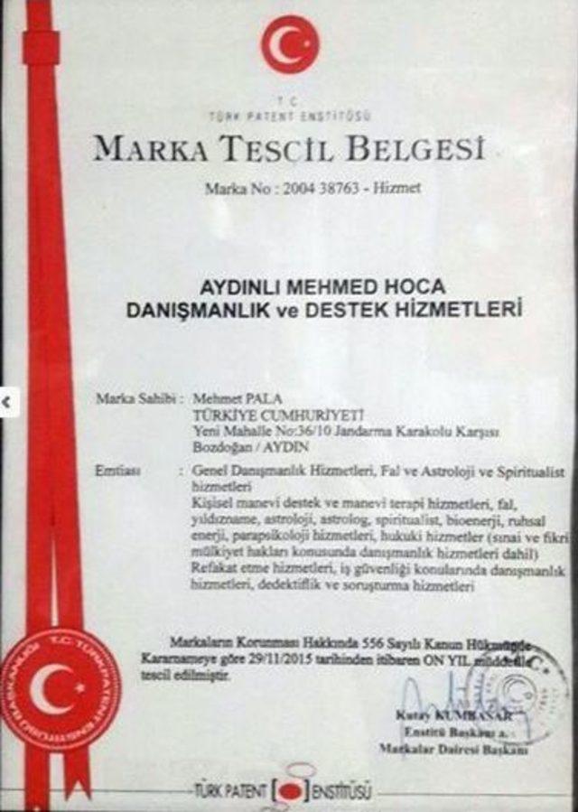 Aydınlı Medyum Türk Patent Enstitüsü’nden Marka Tescil Belgesi Aldı