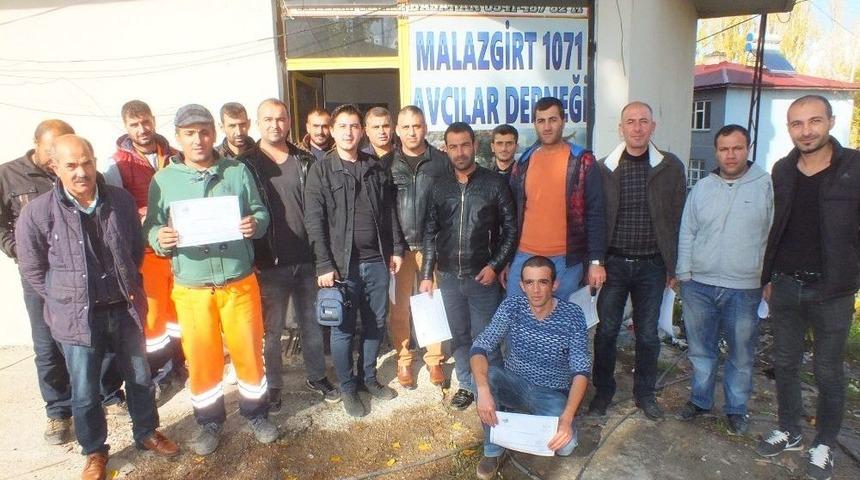Malazgirtli Avcılar Sertifika Aldı