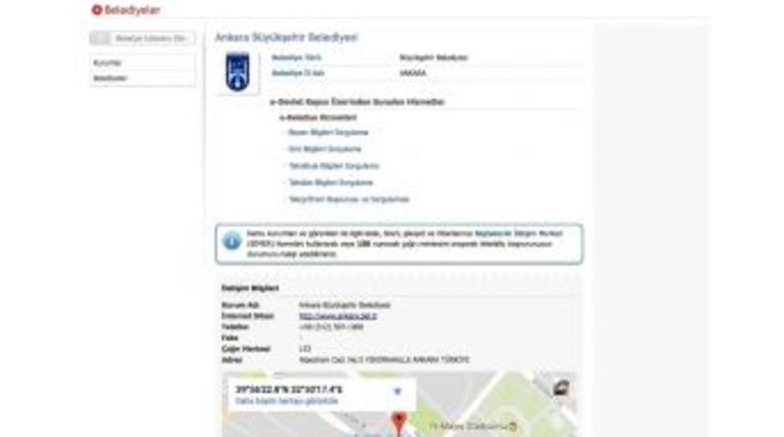 B&uuml;y&uuml;kşehir İşlemlerinde &ldquo;e-devlet&rdquo; Kolaylığı