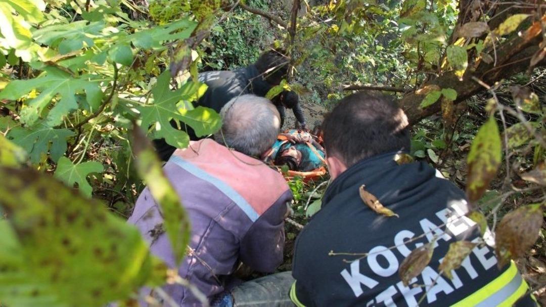 Dere Yatağına D&uuml;şen Avcı İ&ccedil;in Seferber Oldular