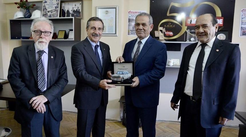 Başkan Ata&ccedil;&rsquo;tan Milli İrade Gazetesi&rsquo;ne 50&rsquo;nci Yıl Ziyareti