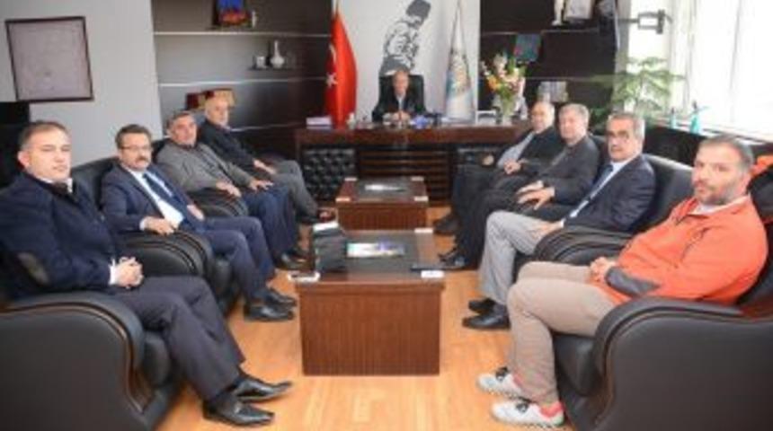 Başkan Acar, Deg-der Y&ouml;netim Kurulu &Uuml;yelerini Kabul Etti