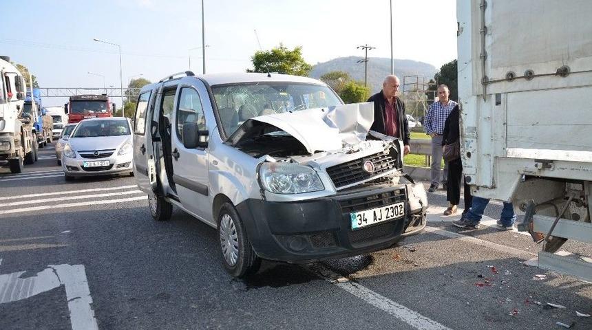 &Uuml;nye&rsquo;de Kaza: 1 Yaralı
