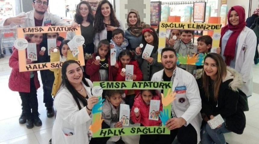 Emsa Atatürk Kulübü Üyelerinden ‘el Yıkama’ Etkinliği