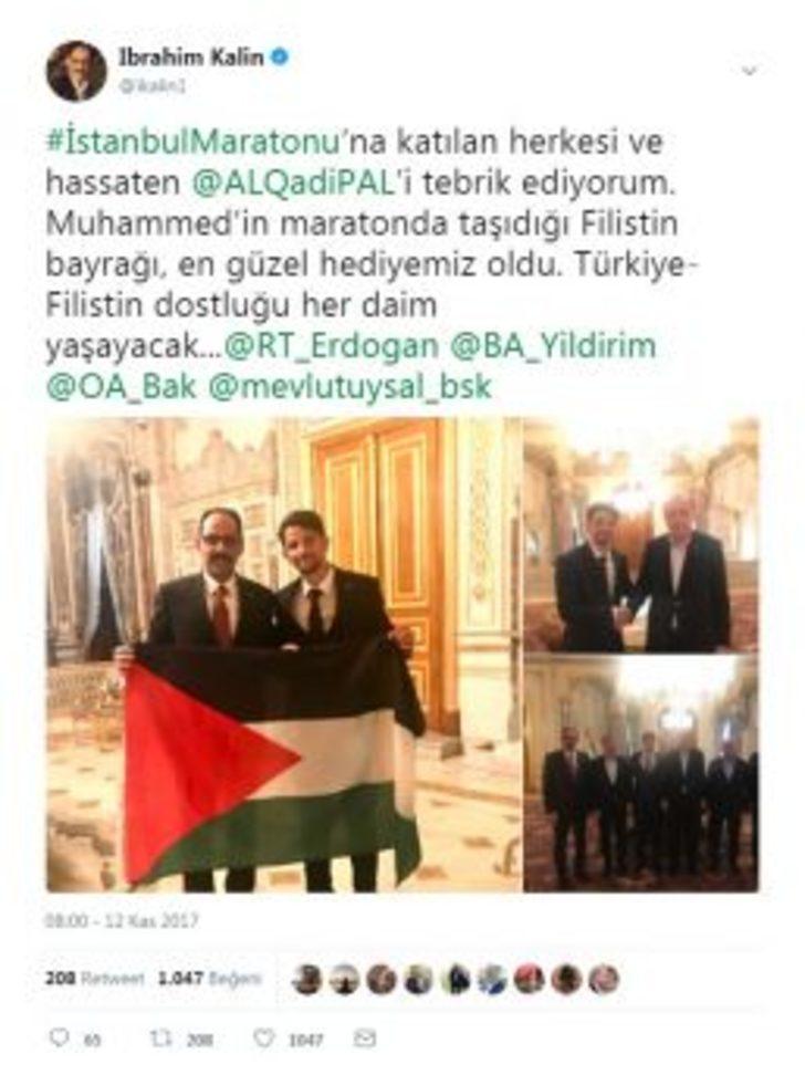 Cumhurbaşkanı Erdoğan Filistinli Atleti Kabul Etti