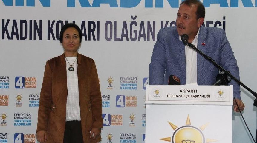 Ak Parti Tepebaşı Kadın Kollarında Kongre Heyecanı Sona Erdi