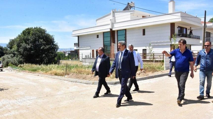 Nazilli&rsquo;de Yol Yapım &Ccedil;alışmaları Devam Ediyor