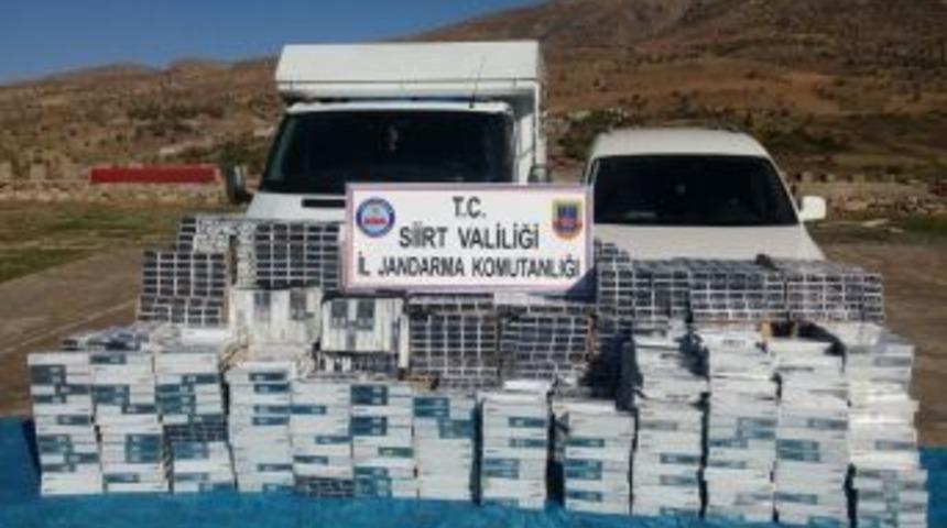 Siirt&rsquo;te 24 Bin 500 Paket Ka&ccedil;ak Sigara Ele Ge&ccedil;irildi