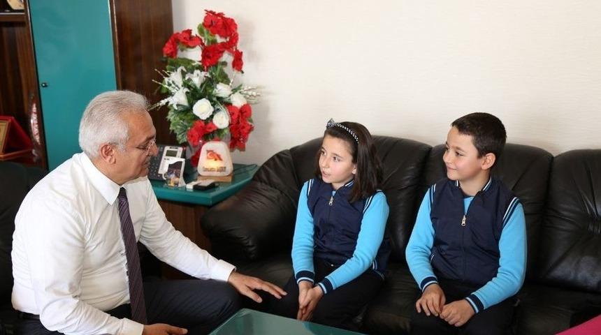 Fatih İlkokulu &Ouml;ğrencilerinden Başkan Başsoy&rsquo;a Ziyaret