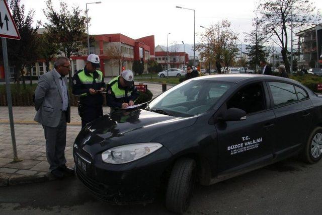 Düzce’de Resmi Araçlarla Denetleme