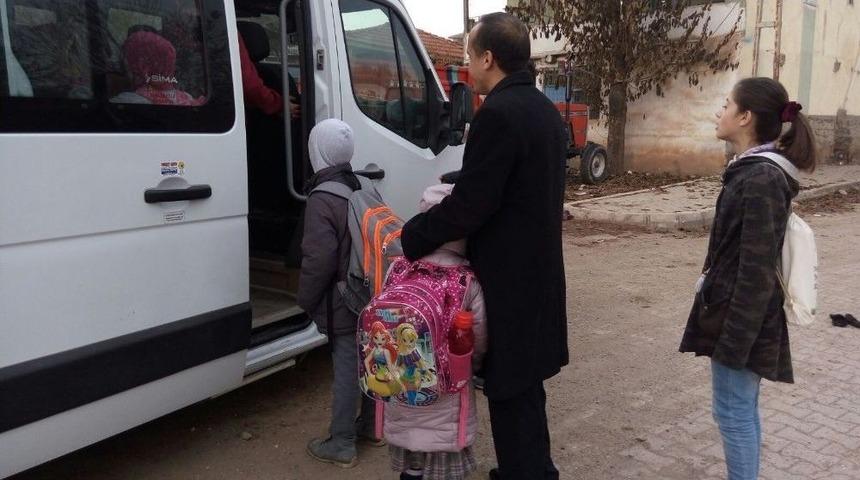 Sungurlu&rsquo;da Okul Servisleri Denetledi