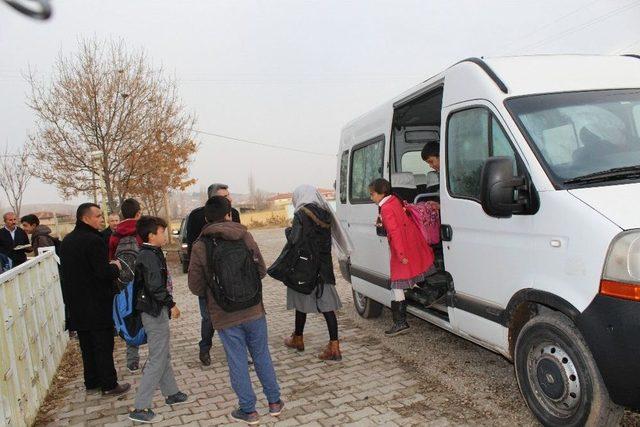 Sungurlu’da Okul Servisleri Denetledi