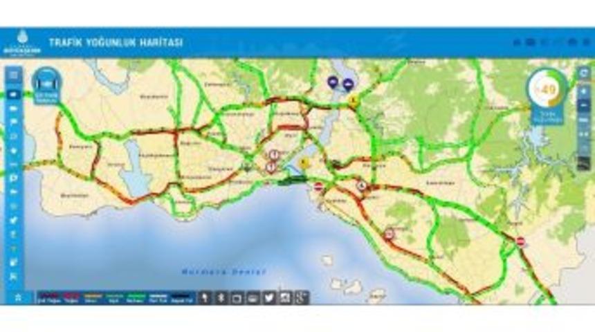 İstanbullulara Mesai &Ccedil;ıkışında Trafik Şoku