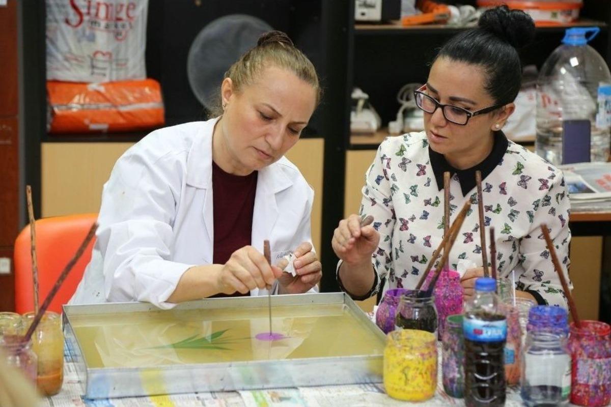 Odunpazarı&rsquo;nda Ebru Kursu