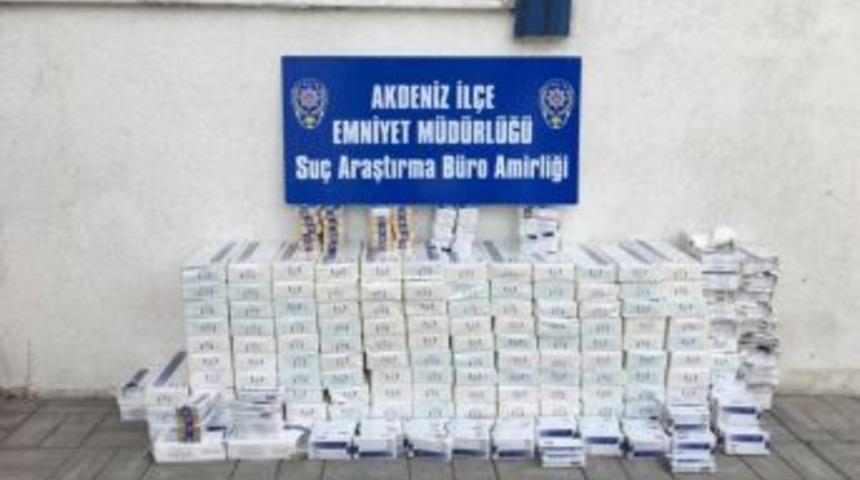 Mersin&rsquo;de Ka&ccedil;ak Sigara Operasyonu