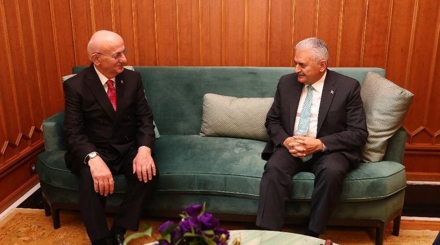 Meclis Başkanı Kahraman&rsquo;ın Başbakan Yıldırım&rsquo;a Yaptığı Ziyaret Sona Erdi