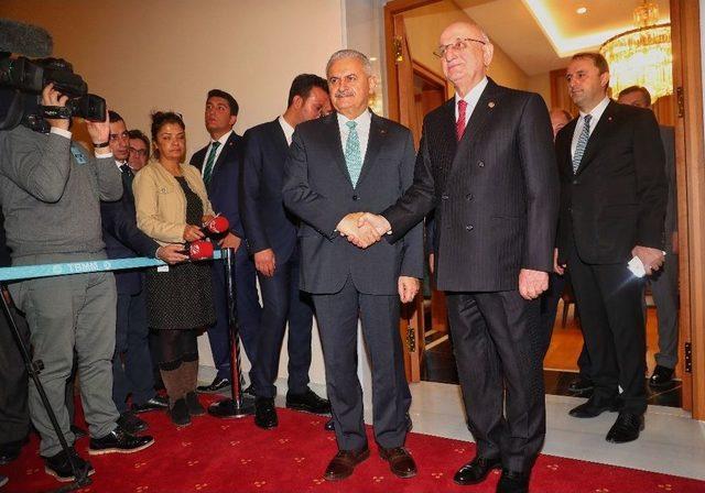 Meclis Başkanı Kahraman&rsquo;ın Başbakan Yıldırım&rsquo;a Yaptığı Ziyaret Sona Erdi 1