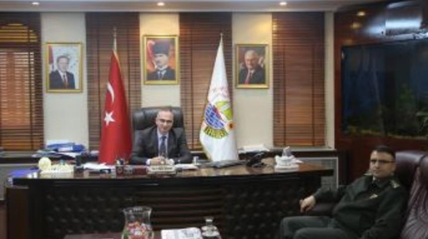 İl Jandarma Alay Komutanından Başkan Yılmazer&rsquo;e Ziyaret
