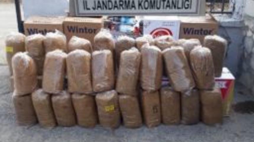 Jandarma 140 Kilogram Kıyılmış T&uuml;t&uuml;n Ele Ge&ccedil;irdi