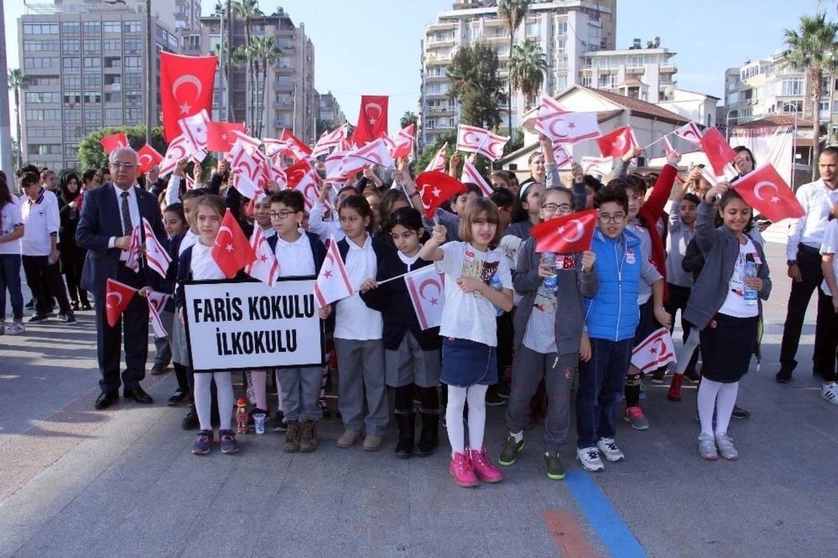 Yavru Vatan Kktc&rsquo;nin Cumhuriyet Bayramı Mersin&rsquo;de T&ouml;renle Kutlandı