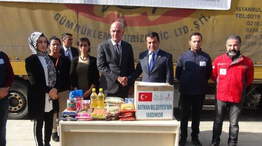 Irak&rsquo;taki Depremzedeler İ&ccedil;in Batman&rsquo;dan 1 Tır Yardım Yola &Ccedil;ıktı