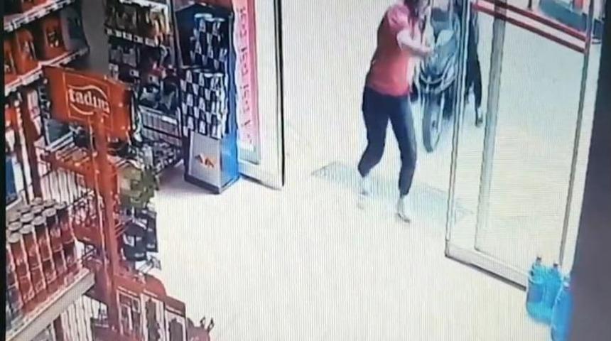 Trabzon&rsquo;da Motosiklet Markete B&ouml;yle Girdi