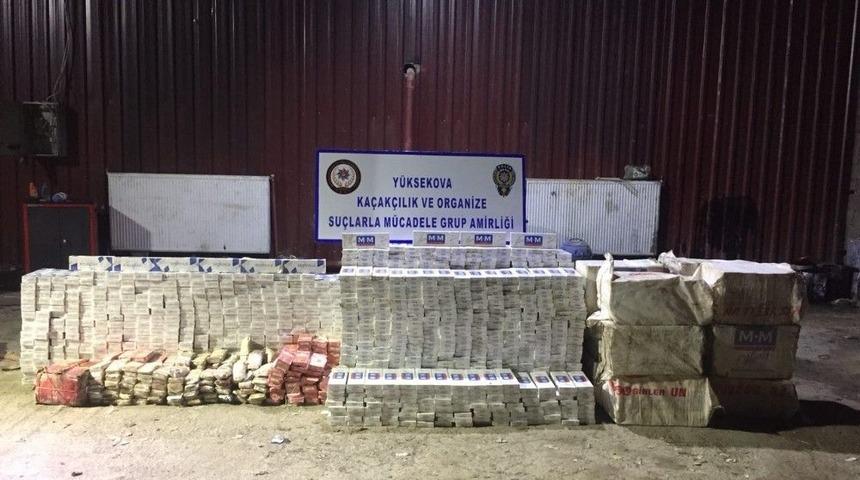 Hakkari&rsquo;de 28 Bin Paket Ka&ccedil;ak Sigara Ele Ge&ccedil;irildi