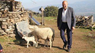 Başkan Ertürk, Çobanları 1300 Rakımda Ziyaret Etti