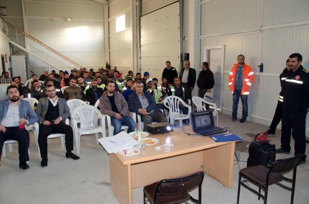 Paland&ouml;ken Belediyesi Personeline Yangın Eğitimi Verildi