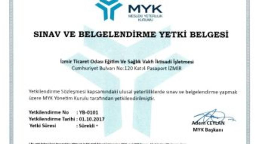 İto Vakfı Mesleki Yeterlilik Belgesi Vermeye Başlıyor