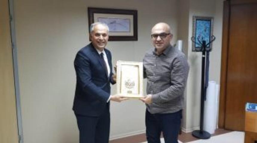 Başkan Yaman, Kocaeli Belediyesi Genel Sekreter Yardımcısı Meng&uuml;&ccedil; İle Bir Araya Geldi